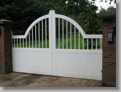 Painted softwood gate